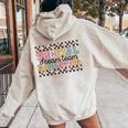 Retro Special Education Dream Team Sped Teacher Lover Women Oversized Hoodie Back Print Sand