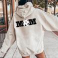 Soccer Mom California Travel Team Women Oversized Hoodie Back Print Sand