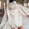 Soccer Mom A Little Bit Of Crazy And Whole Lot Of Love Women Oversized Hoodie Back Print Sand