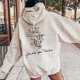 You Are Spectacular Floral Ob Gyn Obstetrician Nurse Women Oversized Hoodie Back Print Sand