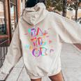 Taylor Girl First Name Personalized Groovy Women Oversized Hoodie Back Print Sand