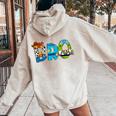 Toy Story Mama Boy Mom Bro Brother Mother's Day Women Oversized Hoodie Back Print Sand