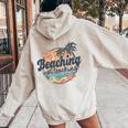 Vintage Beaching Not Teaching School's Out For Summer Women Women Oversized Hoodie Back Print Sand