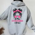 5Th Grade Graduation Little Miss 5Th Grade Grad 2024 Women Oversized Hoodie Back Print Sport Grey