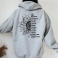 You Are Beautiful Victorious Enough Created Strong Christian Women Oversized Hoodie Back Print Sport Grey