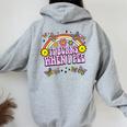 It Burns When I Pee Sarcastic Ironic Y2k Inappropriate Women Oversized Hoodie Back Print Sport Grey