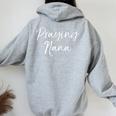 Cute Christian Mother's Day For Grandmas Praying Nana Women Oversized Hoodie Back Print Sport Grey