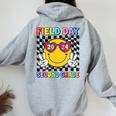 Field Day 2024 Second Grade Fun Day Sunglasses Field Trip Women Oversized Hoodie Back Print Sport Grey