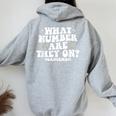 What Number Are They On Dance Mom Life Competition Women Oversized Hoodie Back Print Sport Grey