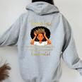 I'm A Taurus Girl Birthday For Queen Women Oversized Hoodie Back Print Sport Grey