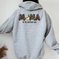 Mama Of The Birthday Boy One Lucky Duck 1St Birthday Party Women Oversized Hoodie Back Print Sport Grey
