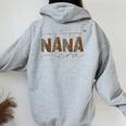 In My Praying Nana Era Women Oversized Hoodie Back Print Sport Grey