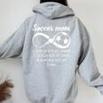 Soccer Mom A Little Bit Of Crazy And Whole Lot Of Love Women Oversized Hoodie Back Print Sport Grey