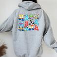 Toy Story Mama Boy Mom Mother's Day For Womens Women Oversized Hoodie Back Print Sport Grey