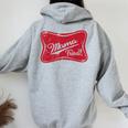 Vintage Mama Tried Retro Country Outlaw Music Western Women Oversized Hoodie Back Print Sport Grey
