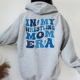 In My Wrestling Mom Era Women Oversized Hoodie Back Print Sport Grey