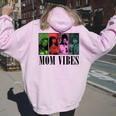 90’S Mom Vibes Vintage Retro Mom Life Mother Day Women Oversized Hoodie Back Print Light Pink
