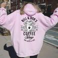 Bill And Bob's Coffee Shop Aa Recovery Women Oversized Hoodie Back Print Light Pink