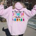 Bye 3Rd Grade Last Day Of School Last Day Of 3Rd Grade Women Oversized Hoodie Back Print Light Pink