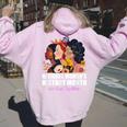 Feminist National History Month 2024 We Rise Together Women Oversized Hoodie Back Print Light Pink