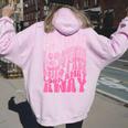 I Go Meow Singing Cat Meme Cats Lovers Women Women Oversized Hoodie Back Print Light Pink