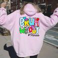 Last Day Of School Bruh We Out Para Heart Women Women Oversized Hoodie Back Print Light Pink
