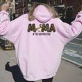 Mama Of The Birthday Boy One Lucky Duck 1St Birthday Party Women Oversized Hoodie Back Print Light Pink