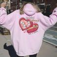 Special Delivery Labor And Delivery Nurse Valentine's Day Women Oversized Hoodie Back Print Light Pink