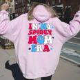 In My Spidey Mom Women Oversized Hoodie Back Print Light Pink