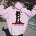 Talk Derby To Me Derby Day Horse Racing Lover On Derby Day Women Oversized Hoodie Back Print Light Pink