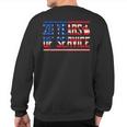 20 Years Of Service Military Anniversary Sweatshirt Back Print