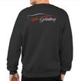 Auto Detailing Red And Black Sweatshirt Back Print