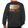 Choc-Lit 100 Melanin Black Pride History Bhm Ethnic Sweatshirt Back Print