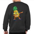 Dabbing Pineapple Kid Beach Vacation Summer Hawaii Sweatshirt Back Print
