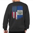 Foreigner Immigrant Usa United States El Salvador Flag Sweatshirt Back Print