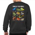 Frog Lover Types Of Frogs Frog Catcher Herpetology Frog Sweatshirt Back Print