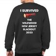 I Survived The Wildwood New Jersey Blackout 2023 Sweatshirt Back Print