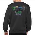 Guitar PedalsClassic Rock Effects Guitarist Sweatshirt Back Print