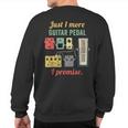 Guitar Player Pedal Board Guitarist Playing Guitars Sweatshirt Back Print