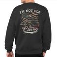 I'm Not Old I'm Classic Vintage 1934 Coupe Car American Flag Sweatshirt Back Print