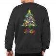 International Flags Nations Love World Peace Christmas Tree Sweatshirt Back Print