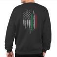 Italian American Flag Combo Italy Usa Italia Patriotic Sweatshirt Back Print