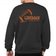 Lineman All Cuts No Glory Football Sweatshirt Back Print