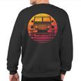 Off Road 4X4 Vintage Retro 70S Sunset Off Road Sweatshirt Back Print