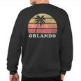 Orlando Fl Vintage 70S Retro Throwback Sweatshirt Back Print