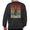 Retro Bug InsectCool Vintage Style Sweatshirt Back Print