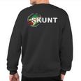 Skunt With Guyana Flag Patriotic Sweatshirt Back Print