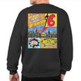 Superhero Birthday Boys 6 Amazing Awesome Super Sweatshirt Back Print