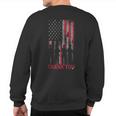 Thank You Memorial Day Military Flag Sweatshirt Back Print