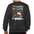 Video-Game Controller Santa Hat Christmas Gaming X-Mas Gamer Sweatshirt Back Print